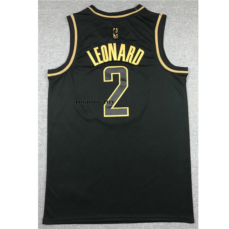 kawhi leonard jersey black and gold