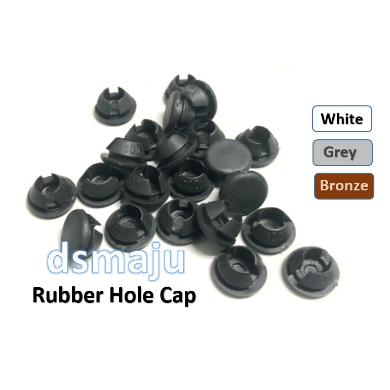 3/8'' Rubber Cap Aluminium Hole Plug Screw Cap Screw Hole Cover Cap