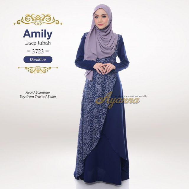 jubah dark blue