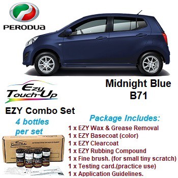 Perodua Axia Original Touch Up Paint Ezy Touch Up Combo Set Touch Up Paint Scratch Removal Calar Kereta Shopee Malaysia