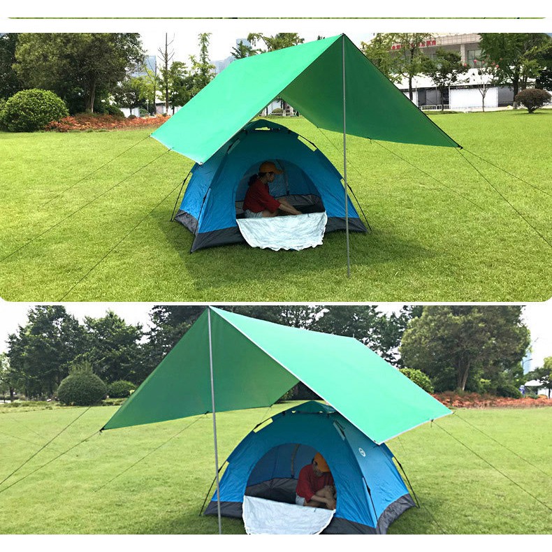 Flysheet Waterproof Groundsheet Camping Tarp Shelter Alas Tent Floor ...
