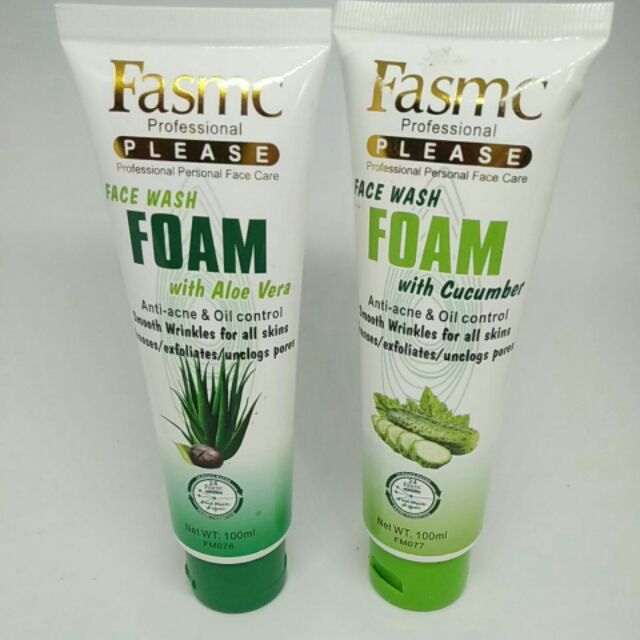 face wash foam with cucumber