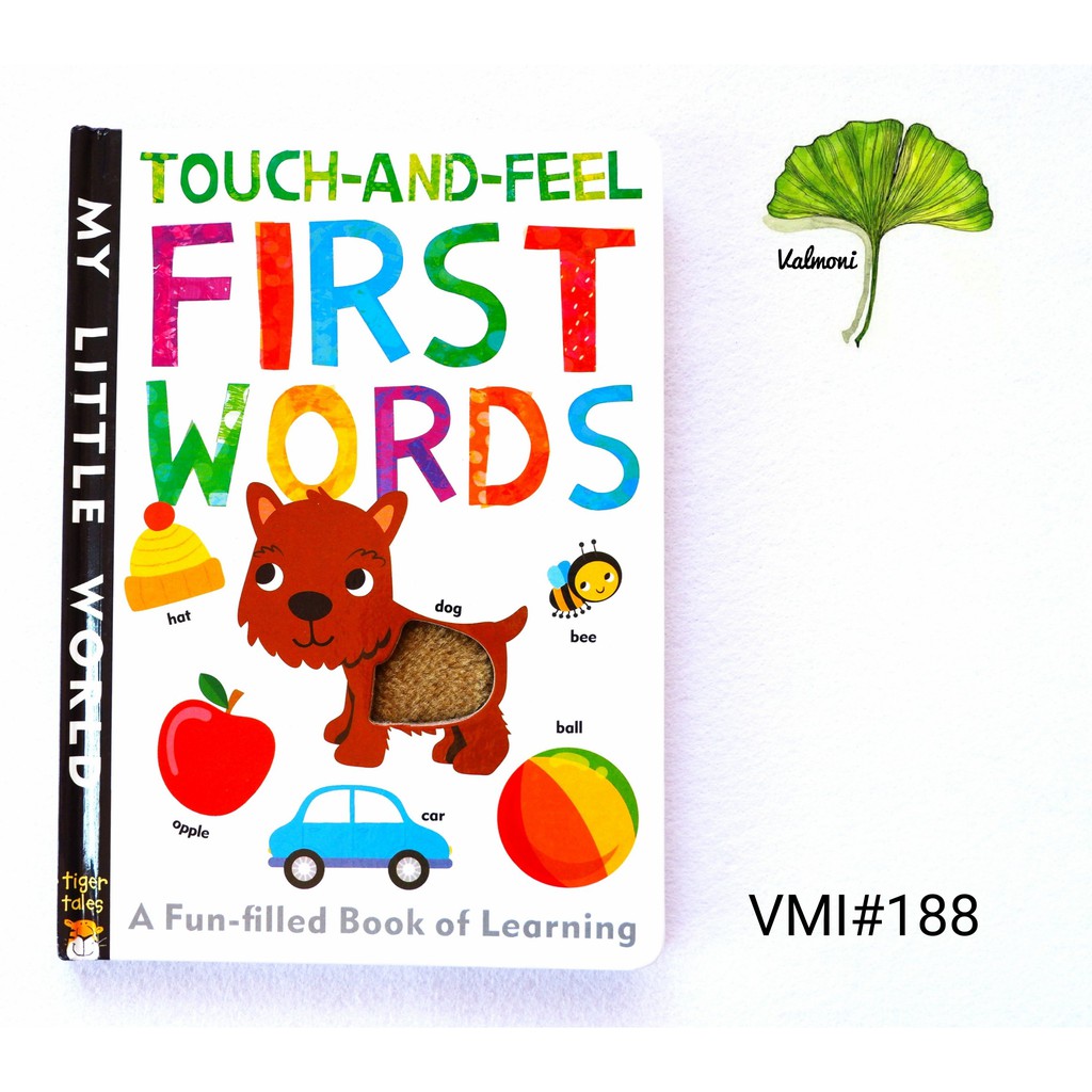 VMI 188 First Words: Touch-and-Feel Board Book