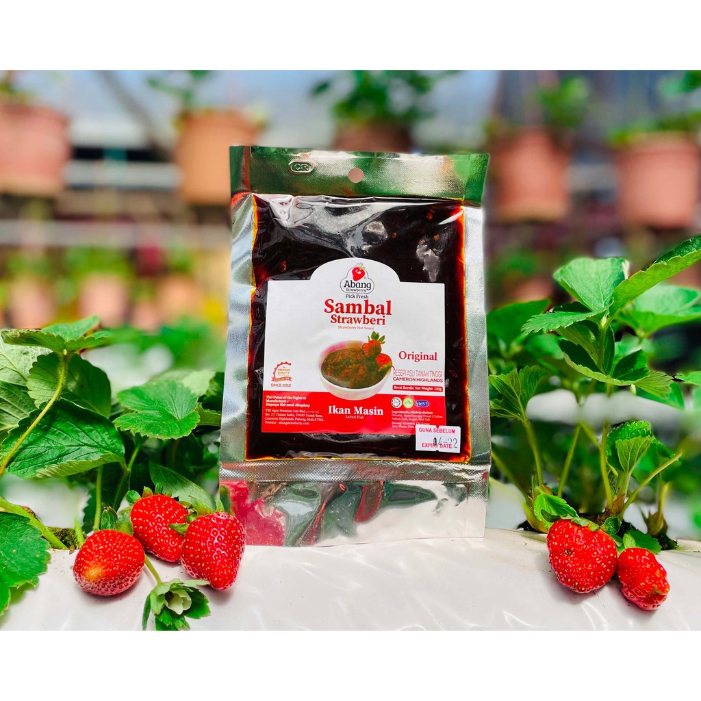 Abang Strawberry Sambal Strawberry Ikan Masin Original Pouch Shopee