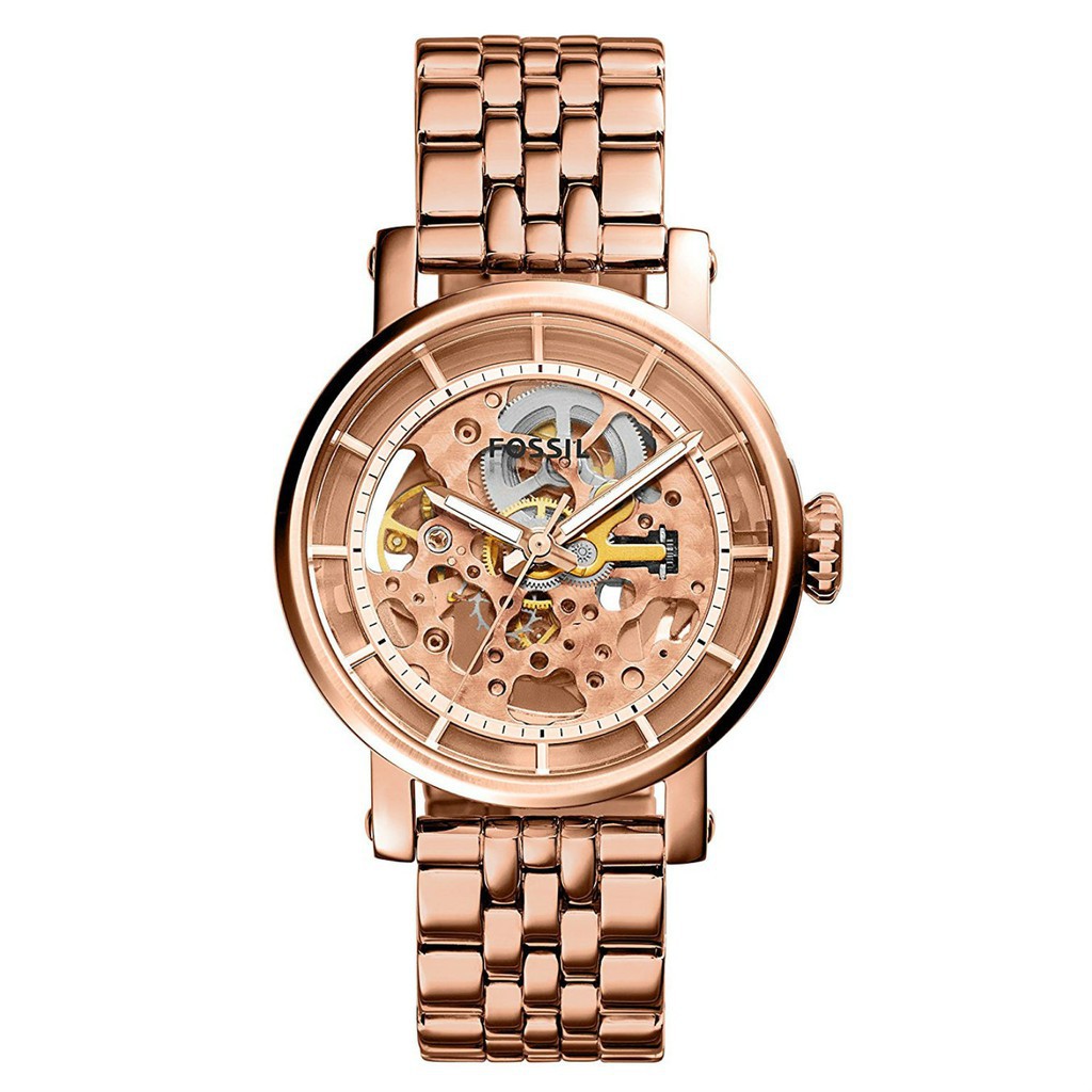 Original Women S Rose Gold Fossil Original Boyfriend Automatic Watch Me3065 Shopee Malaysia