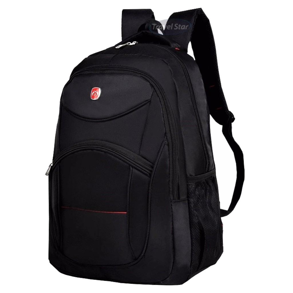 Travel Star 056 Premium Nylon Laptop Backpack- Black | Shopee Malaysia