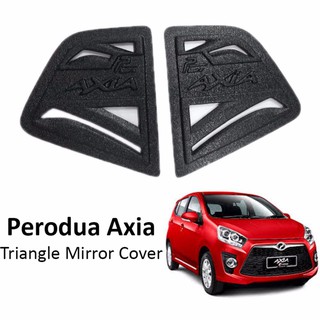 PERODUA MYVI SEGI TIGA SIDE WINDOW COVER TRIANGLE CARBON 