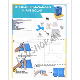 Projek RBT Tahun 5  Kit Model Kipas Solar  kipas  solar  projek