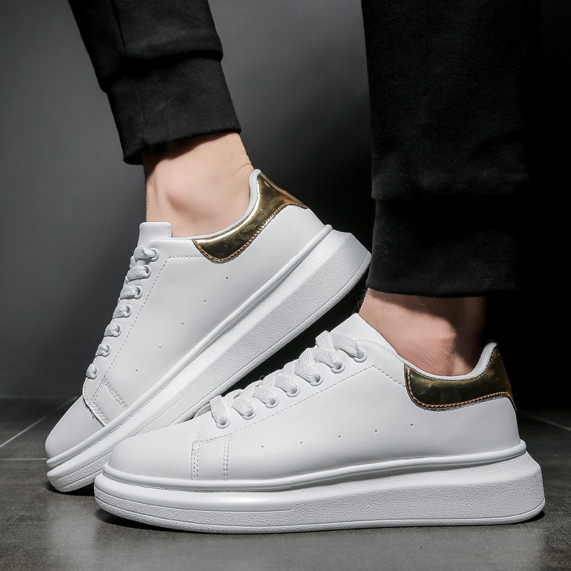 white sneakers thick sole