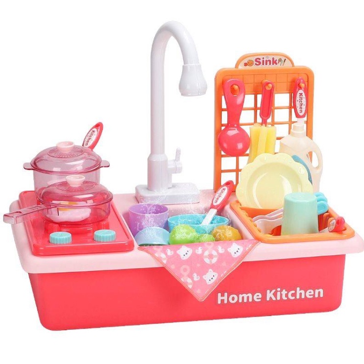 Play House Mini Kitchen Dishwasher Early Childhood Education New Electric Circulating Water Simulation Girl Kitchen Toys