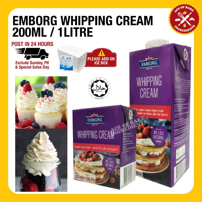 Whipping Cream 200ml / 1litre Shopee Malaysia