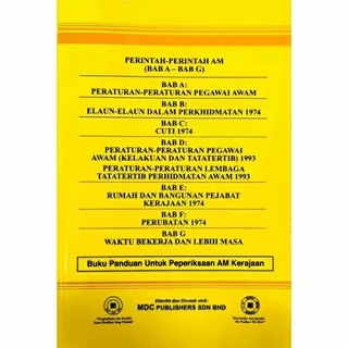 Buy Perintah Perintah Am Dan Arahan Pentadbiran Hingga 5hb Mac 2021 Seetracker Malaysia