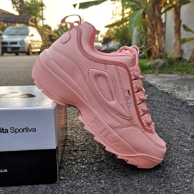 kasut fila pink