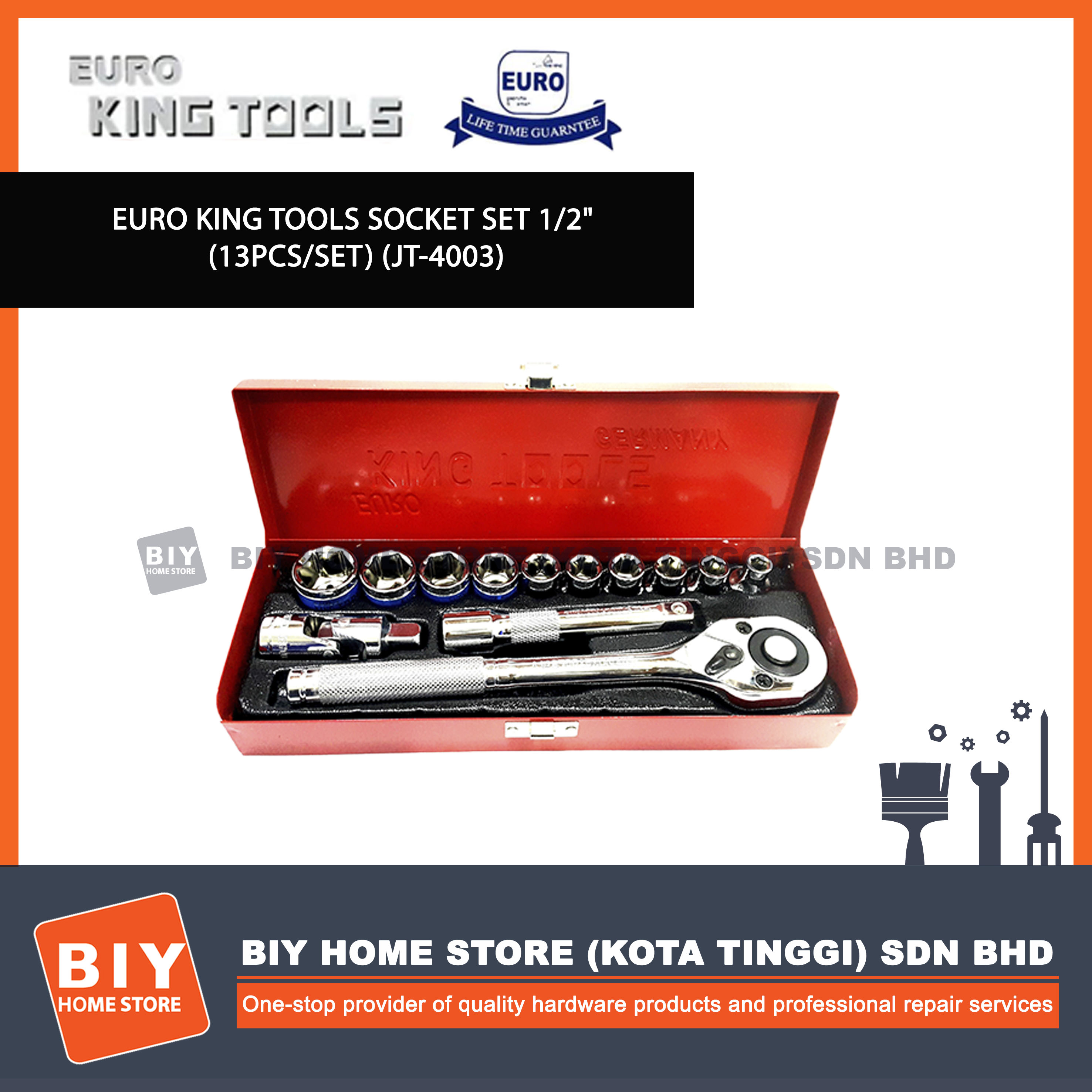 Euro King Tools Socket Set 1 2 13pcs Set Jt 4003 Shopee Malaysia