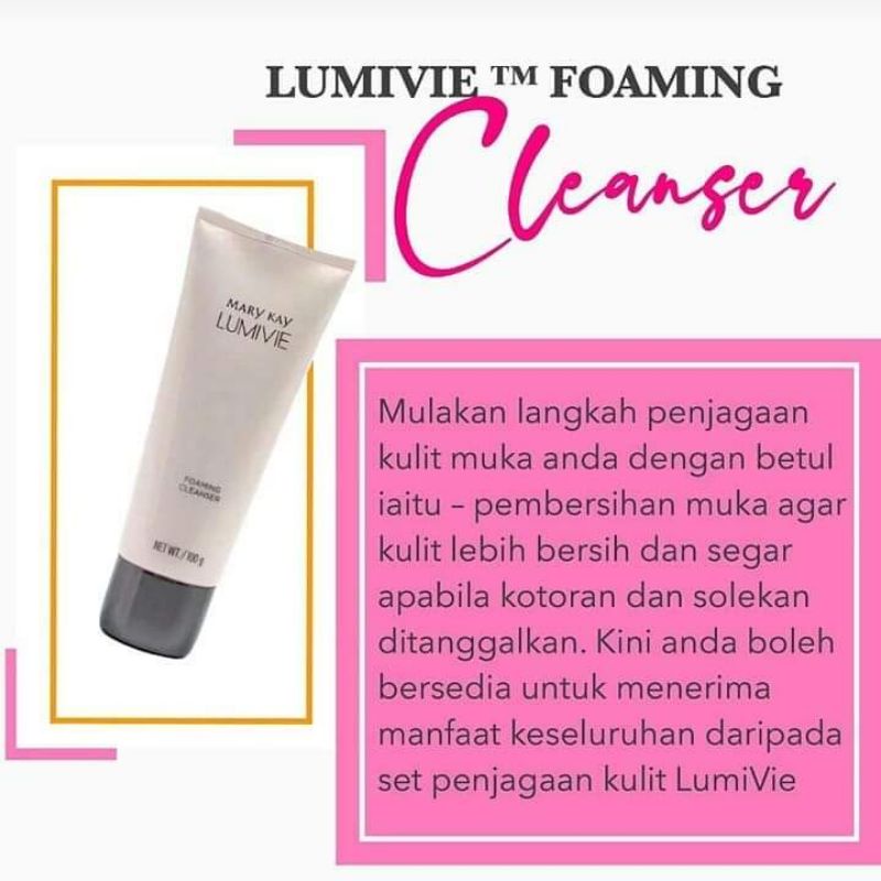 Mk Lumivie Foaming Cleanser Pencuci Muka Kulit Jeragat Shopee Malaysia