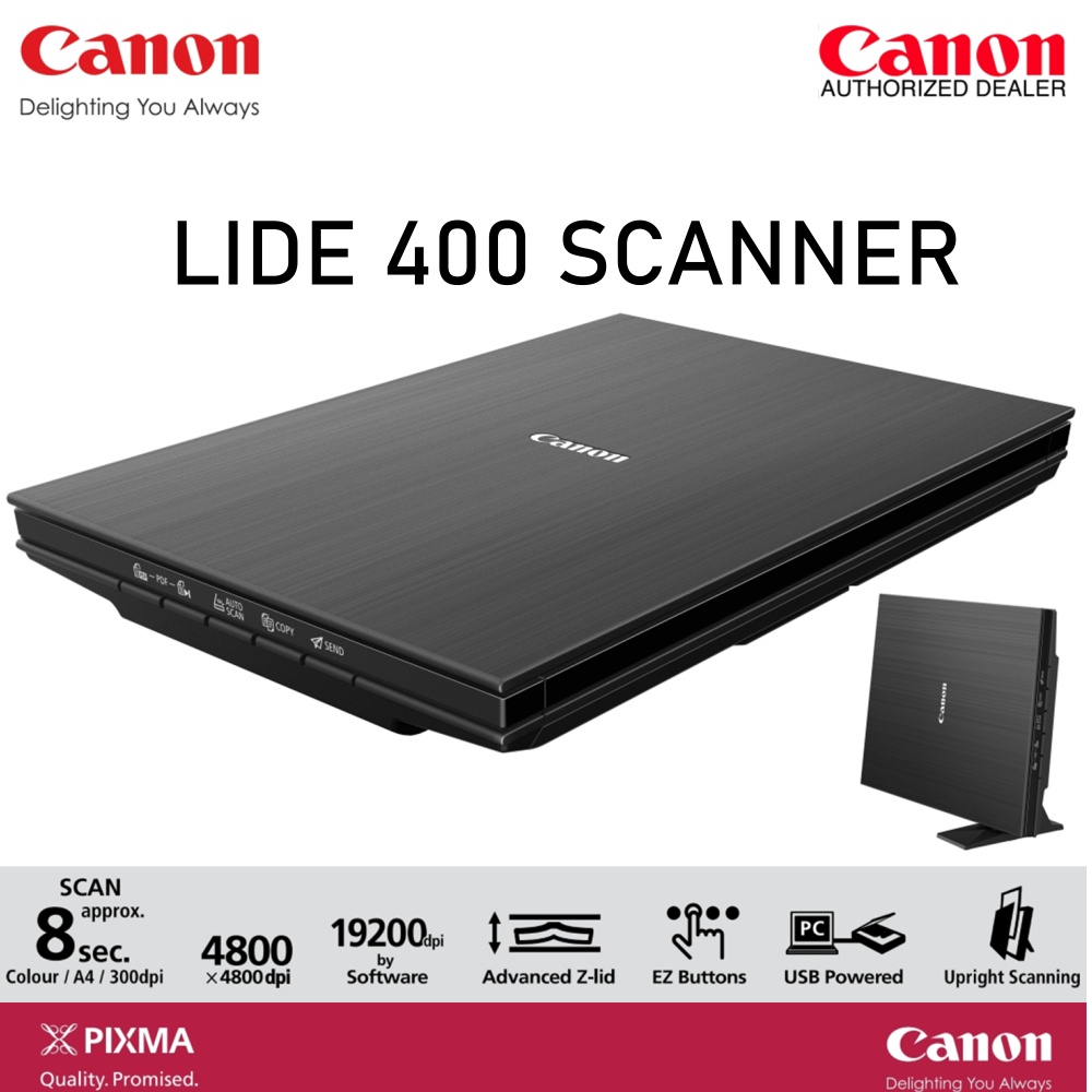 Canon LiDE 400 Fast and Compact Flatbed Scanner with Upright Scanning