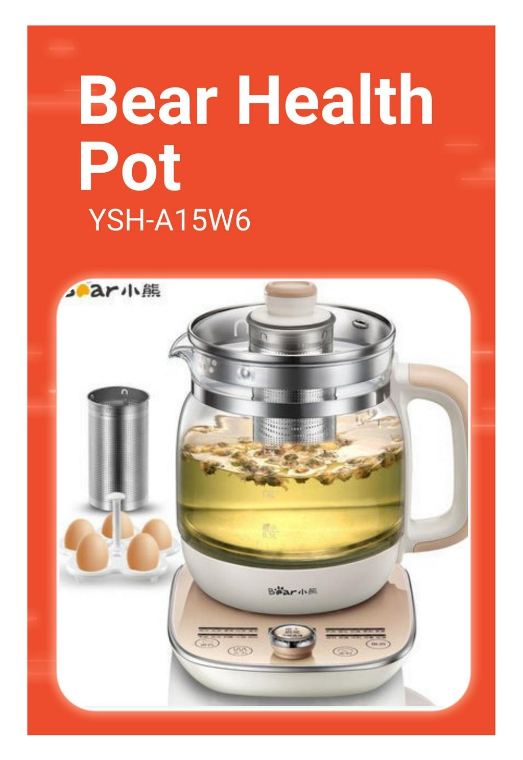 9.5-hour Programmable Health Pot 1.5L - Bear Malaysia