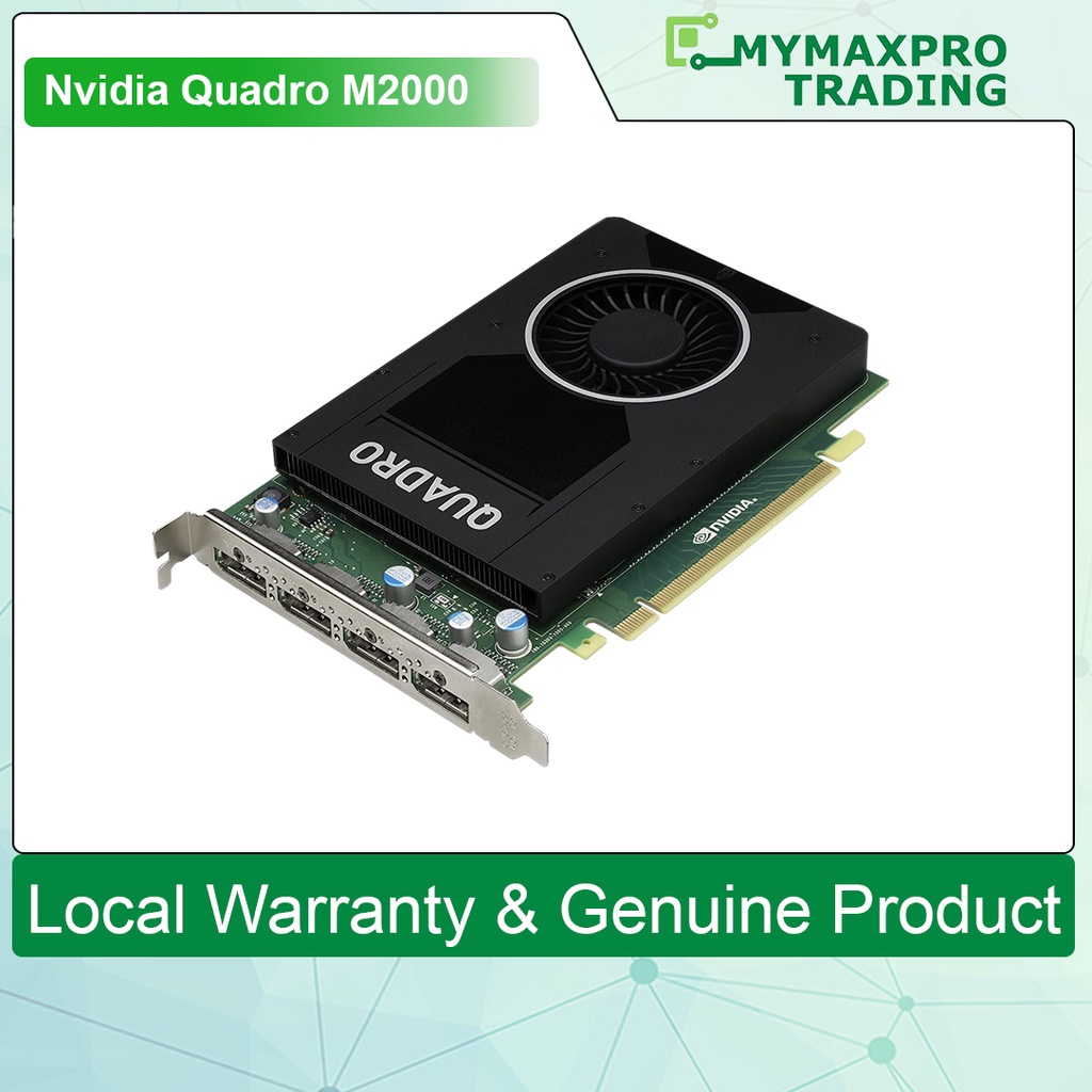 Nvidia Quadro M2000 4GB DDR5 128bit Quad Display Port Graphic Card ...