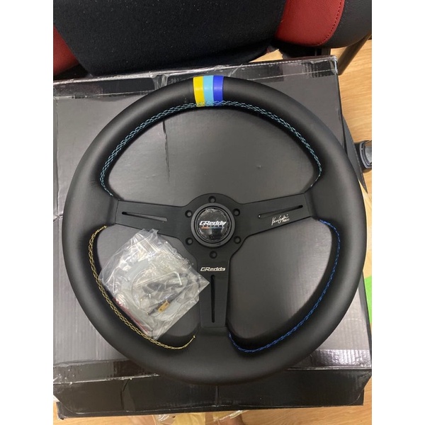 Greddy Sport Steering Wheel 14 Leather Wira Satria Iswara Saga Waja