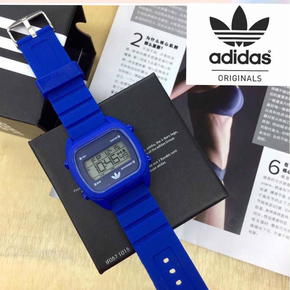 blue adidas watch