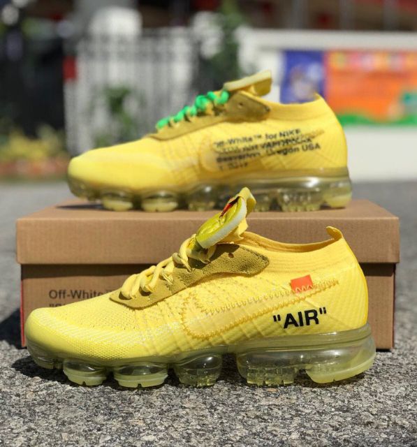 off white vapormax yellow