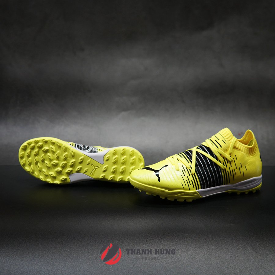 Puma Future Z 1 1 Pro Cage Tf Genuine Soccer Shoes 01 Yellow Black Shopee Malaysia