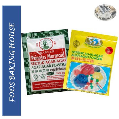 Princess Mermaid Agar-Agar Powder 25g/ Swallow Globe Agar Agar Powder (Clear) 10g (Ready Stock)
