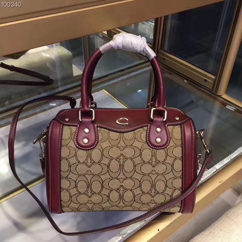 Original Factory Outlet Handbag Coach Boston Small Cross Pillow