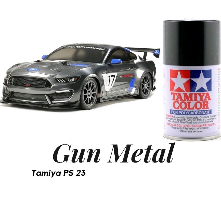 Tamiya PS23 Gun Metal Polycarbanate Spray Paint 100ml Shopee Malaysia