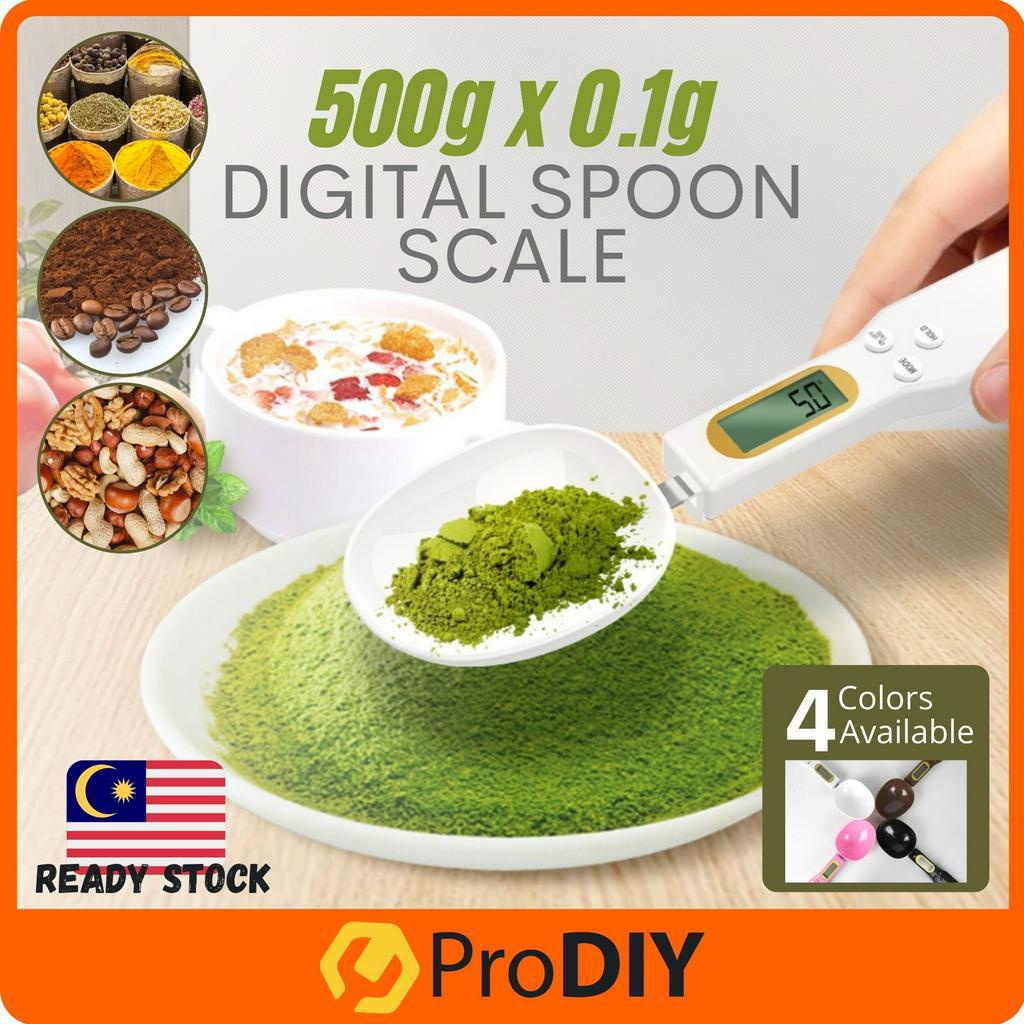 LCD Electronic Digital Spoon Scale 500g/0.1g Weighing Kitchen Jewelry Scale Measuring Spoon Baking Spoon Scale