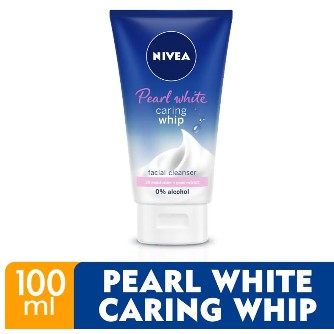 nivea pearl white caring whip foam