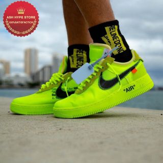 Nike Air Force 1 Low X Off White Volt Shopee Malaysia