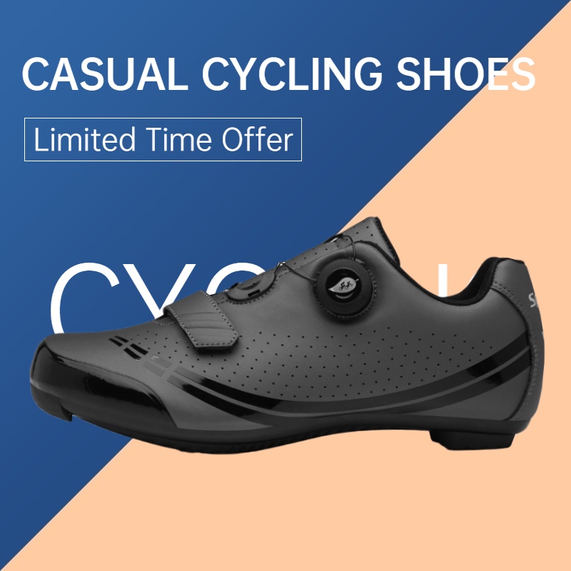 Cycling Shoes Non Cleats Men Road Bike Without Cleats Non Locking Bike