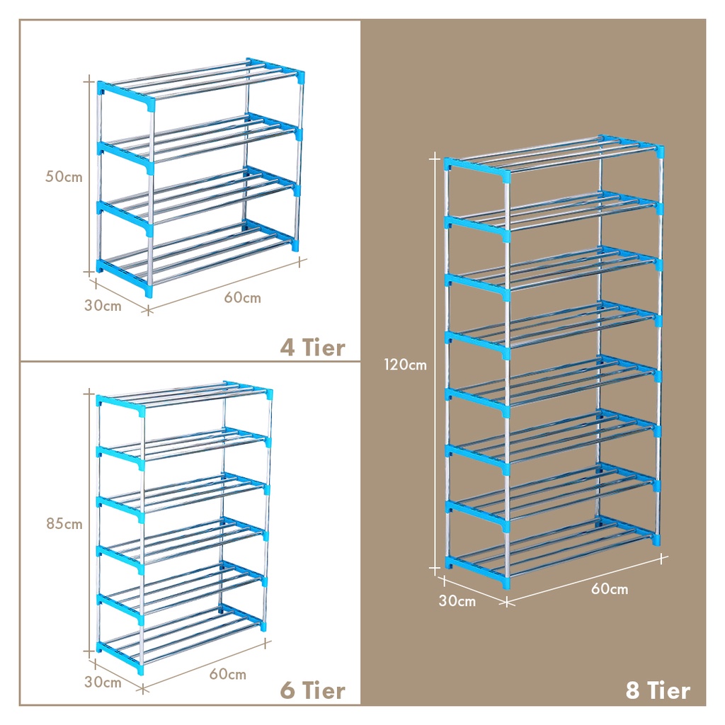 FREE SHIPPING !!! Multi Layer Shoes Storage Organizer Rack Space Saving Stackable Shoe Shelf / Rak Kasut