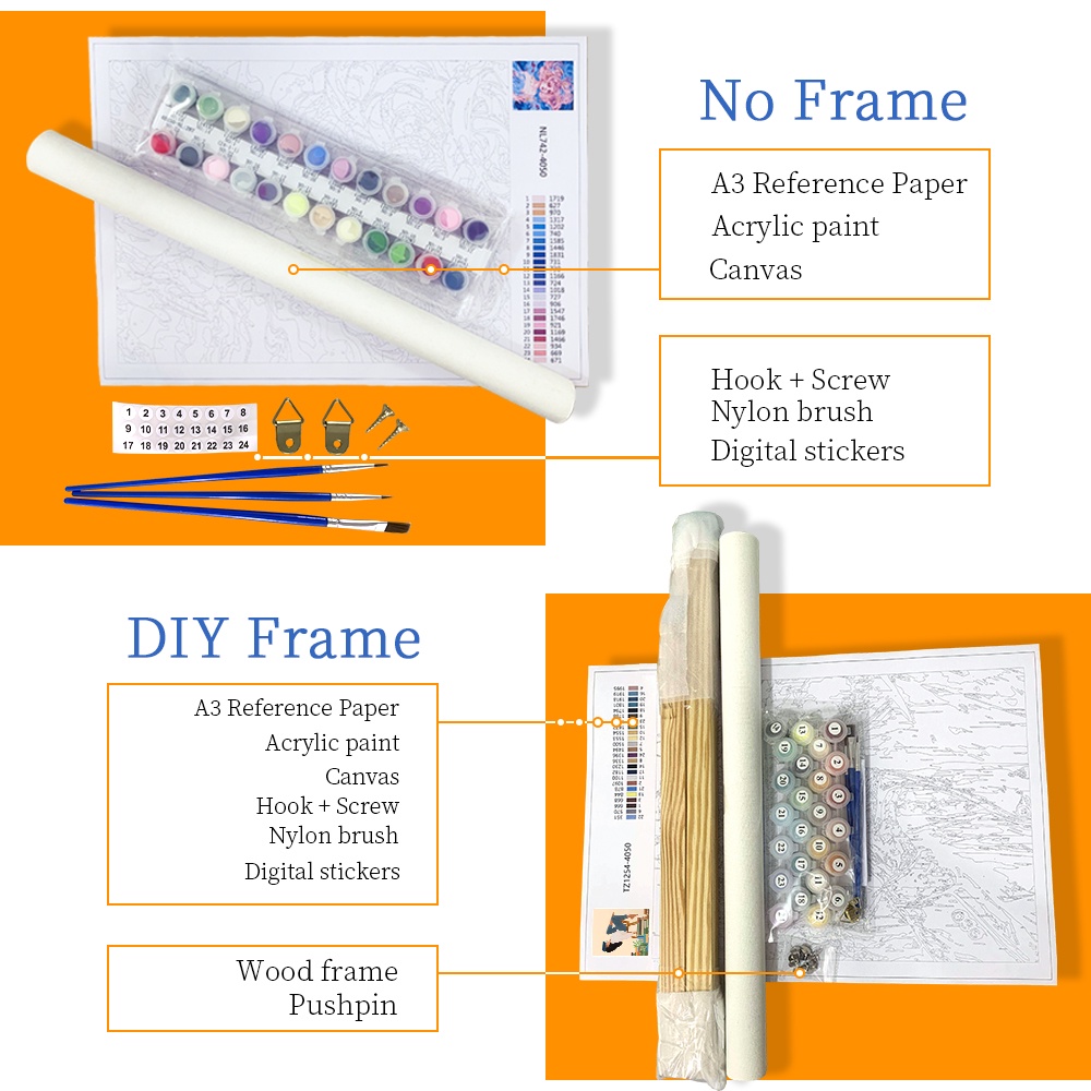 Reliable Quality DROFE【40x50cm/20x30cm】Anime~Abstract~Oil Painting by numbers~Living Decortion~Paint numbers~~Can... - Image 4