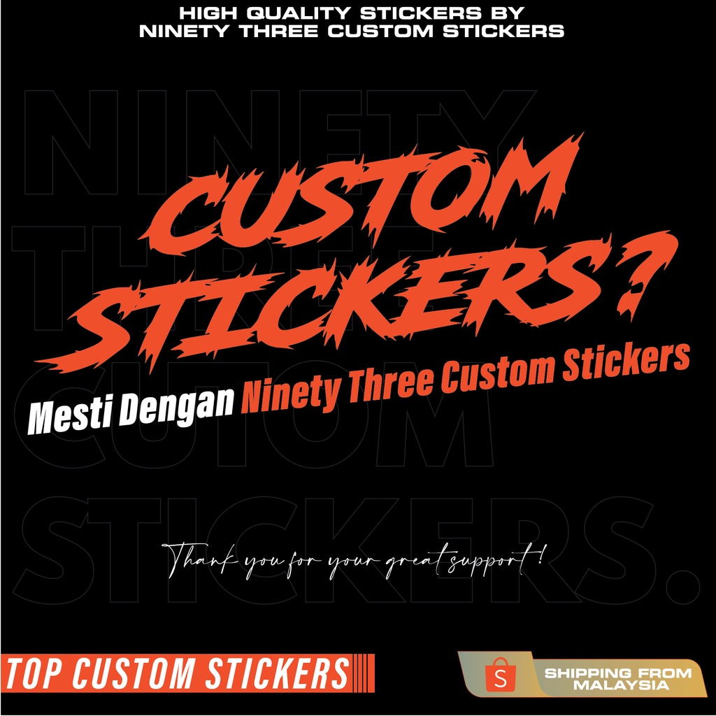 Custom Print Stickers