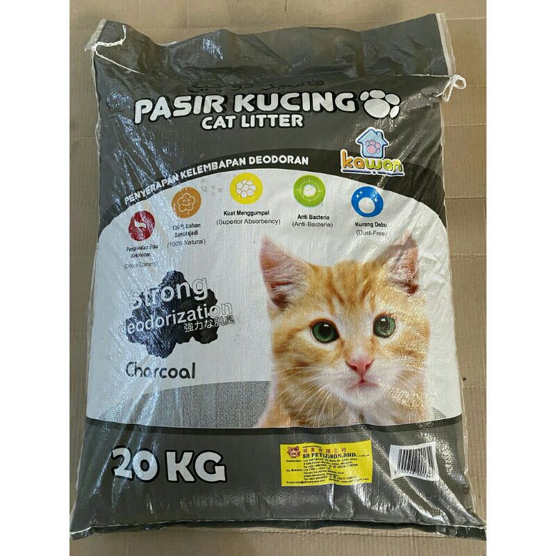 kawan pasir kucing 20kg  Shopee Malaysia