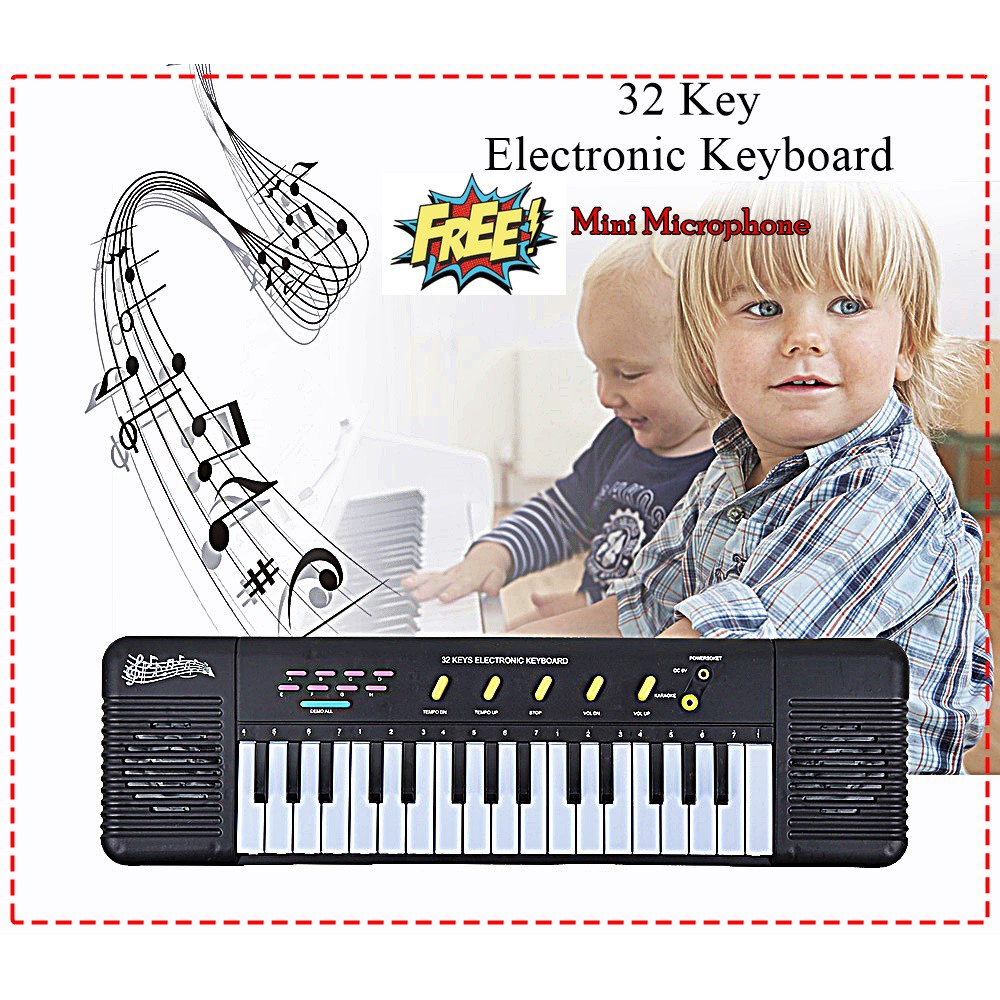 [HOT DEAL] 32 Keys Electronic Keyboard Toy FREE Mini Microphone