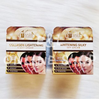 Buy Vasia Whitening Silky Day Cream Collagen Lightening Night Cream Seetracker Malaysia