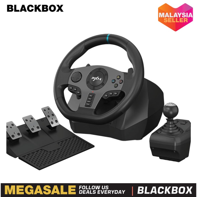 PXN V9 Steering Wheel Gaming Game Pedal PXNV9 Gamepad Racing Manual