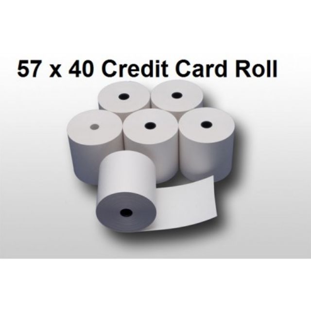 40 Rolls 57 40mm Thermal Receipt Paper Roll Kertas Fit 58mm Resit Mesin Printer Coreless Shopee Malaysia