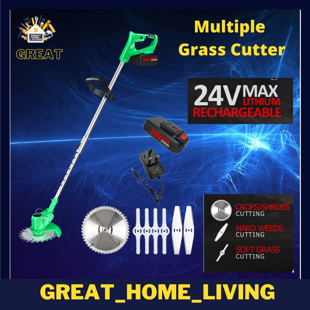 Great 12v 24v Lithium Battery Cordless Grass Trimmer Lawn Mower