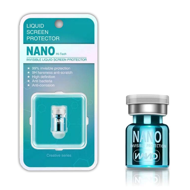 Hi-Tech Nano Liquid Screen Protector Invisible Full Cover Universal 9H Screen Film 2ml for Compatible For iPhone Samsung Huawei Xiaomi