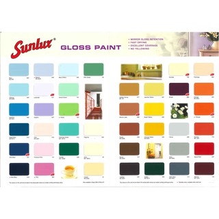 1 Liter SUNLUX Gloss Paint Glossy  Wood Or Metal Paint 