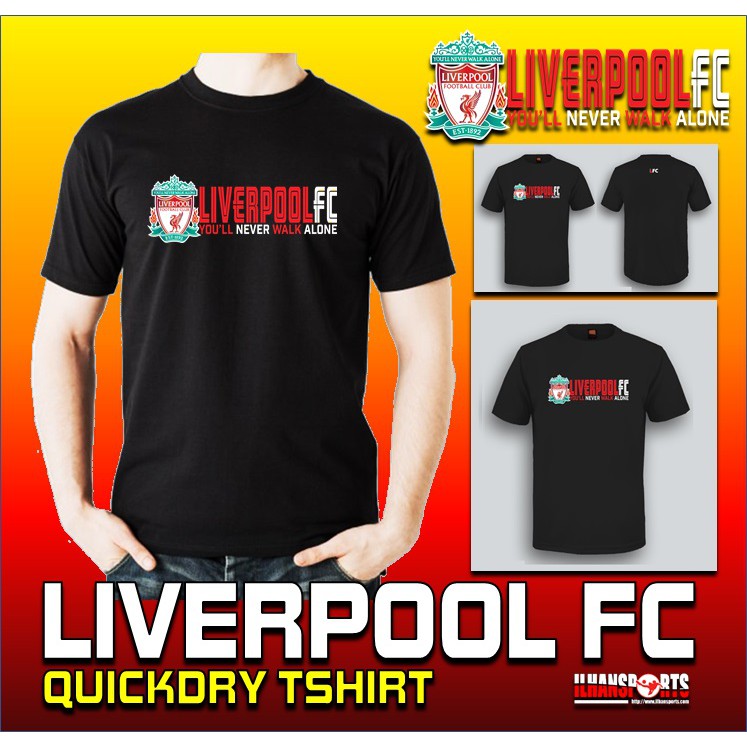 LIVERPOOL FC QUICKDRY TSHIRT | 100% MICROFIBER | JERSEY QUICKDRY | EPL | LA LIGA | FOOTBALL CLUB