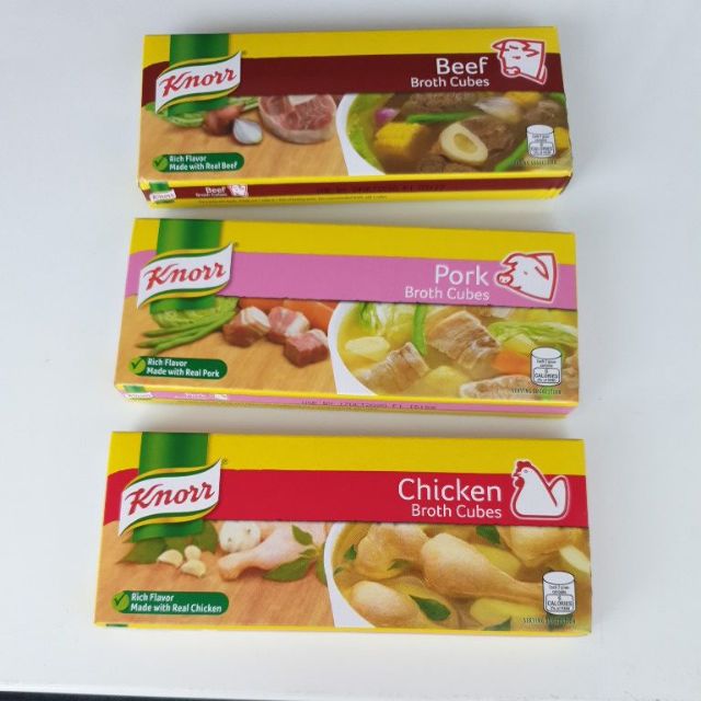 KNORR PORK, BEEF, CHICKEN CUBES 120G (12CUBES) Shopee Malaysia