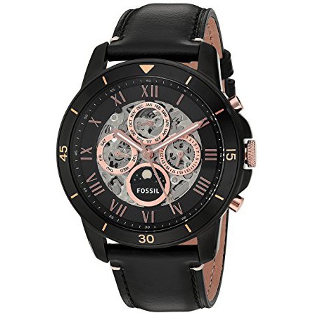 Fossil_ME3138 Grant Sport Automatic Black Leather Watch | Shopee Malaysia