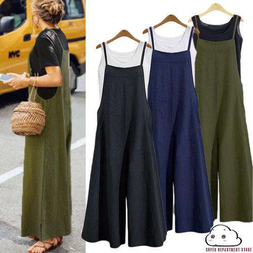 ◕ω◕Pregnant Women Overalls Jumpsuit Strap Rompers Dungaree Braces Tank Top
