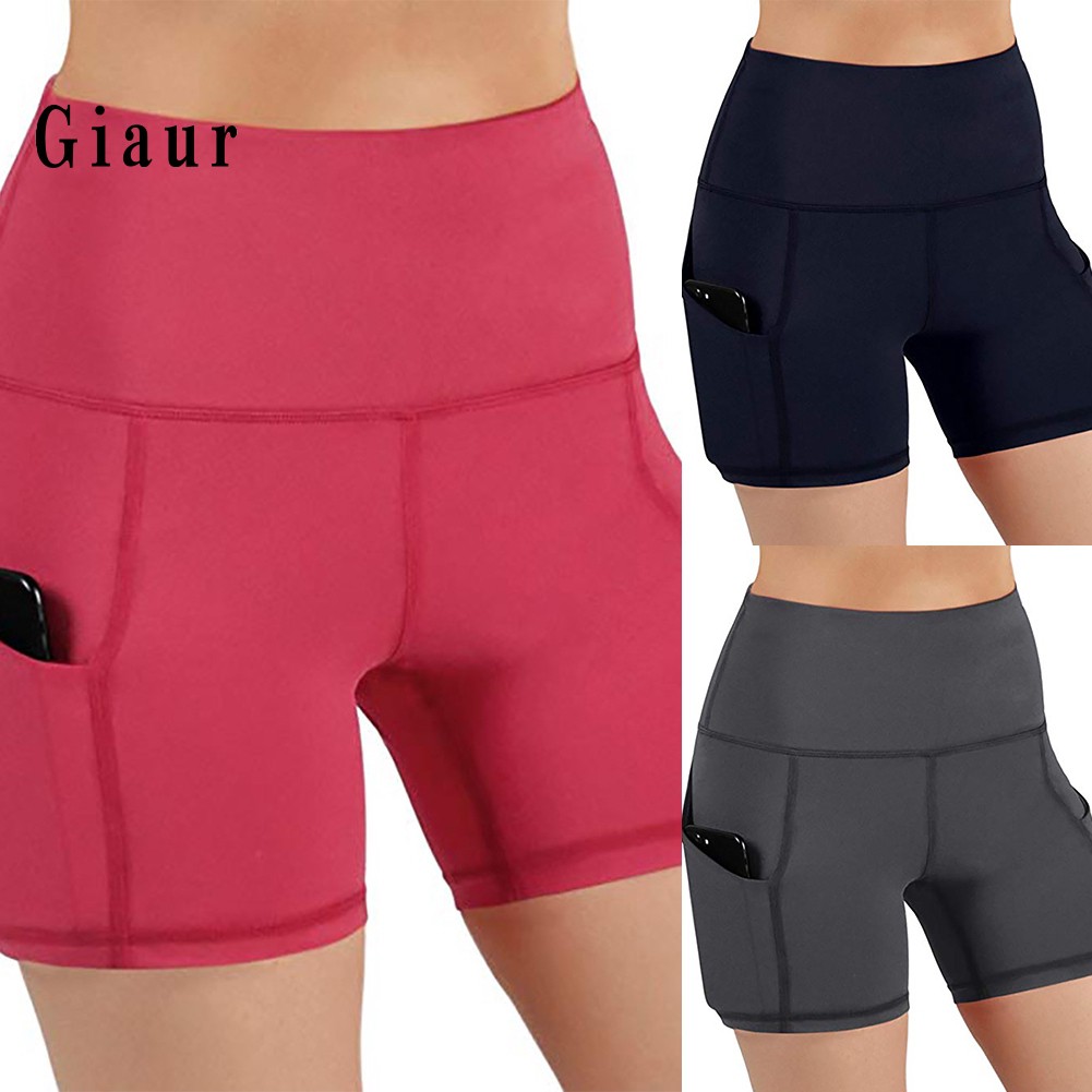 running shorts with mobile pocket