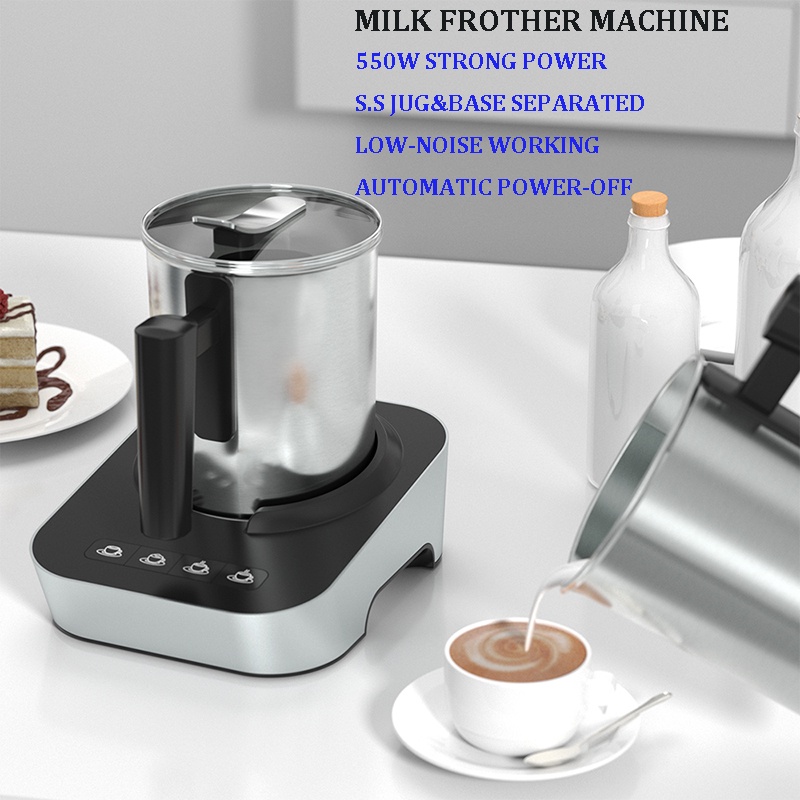 Automatic Electric Milk Frother Machine Milk Foam Maker Stainless Steel